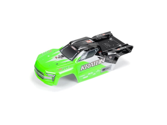 Arrma Kraton 4x4 BLX Painted Decaled Trimmed Body (Green/Black)  Z-ARA402359