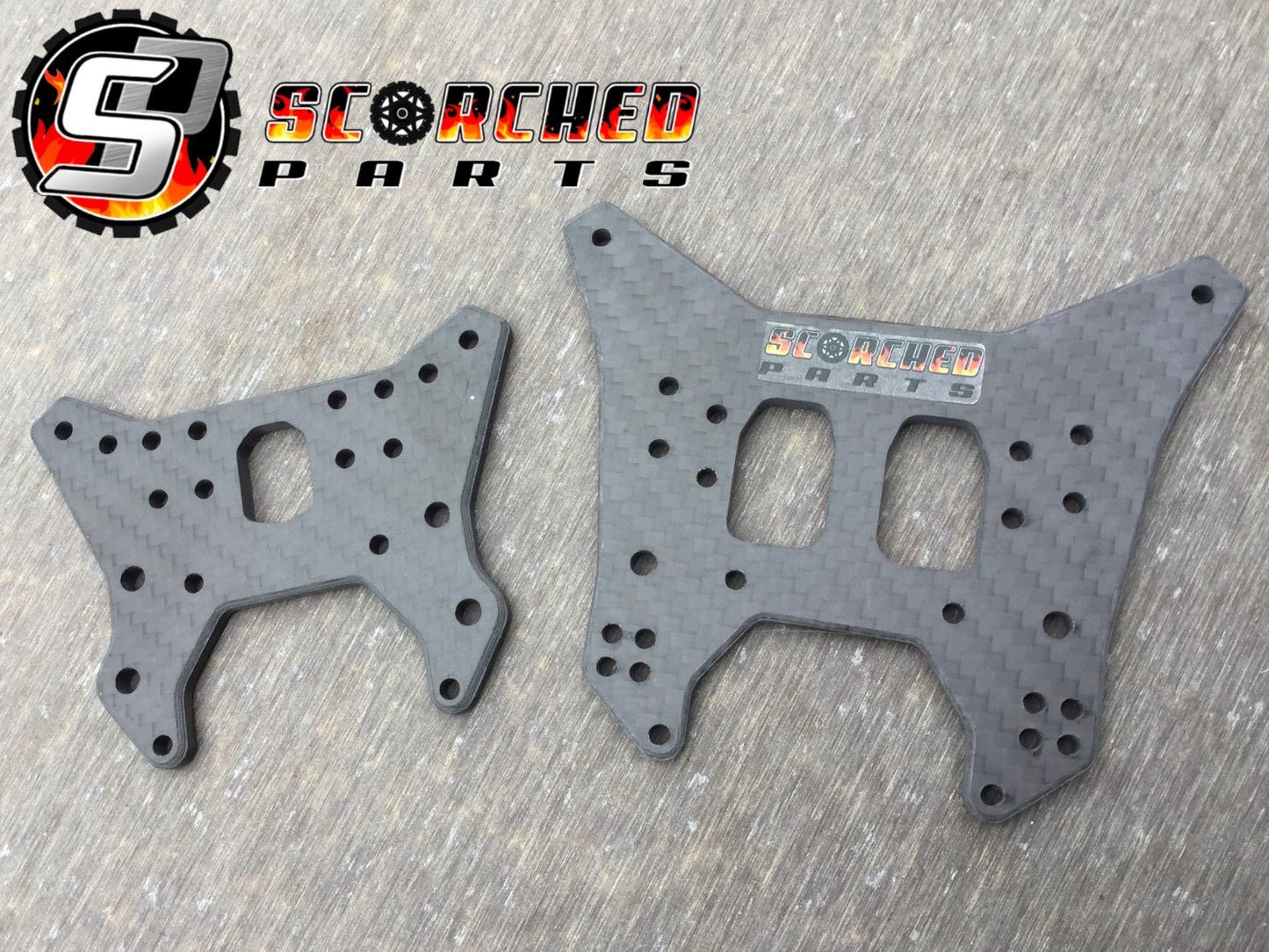 Carbon Fibre Shock Towers - for Arrma Mojave