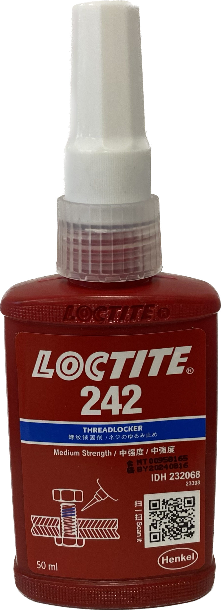 Loctite 242 Medium Strength Blue Thread Locker 50ml