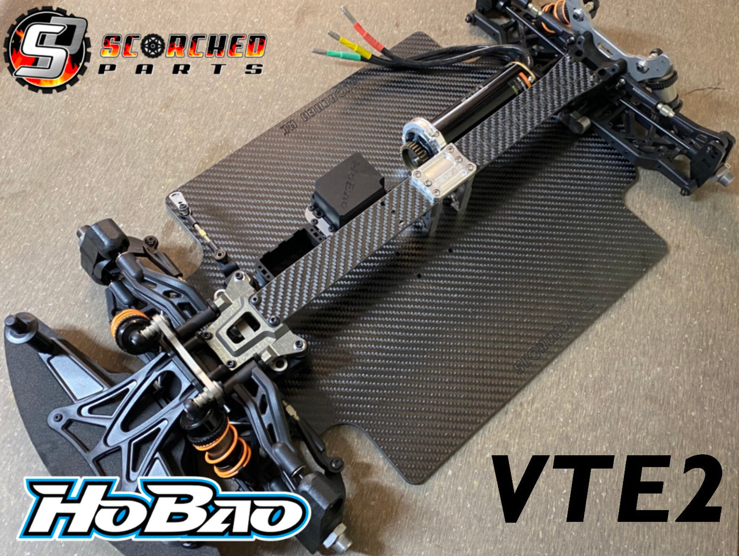 Carbon Fibre Chassis - for Hobao 1/7th VTE2 std