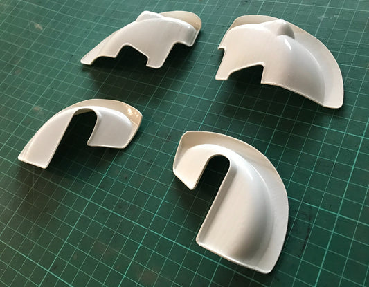 Inner Fender Wells / Mudguards  -  for Tamiya Sand Scorcher