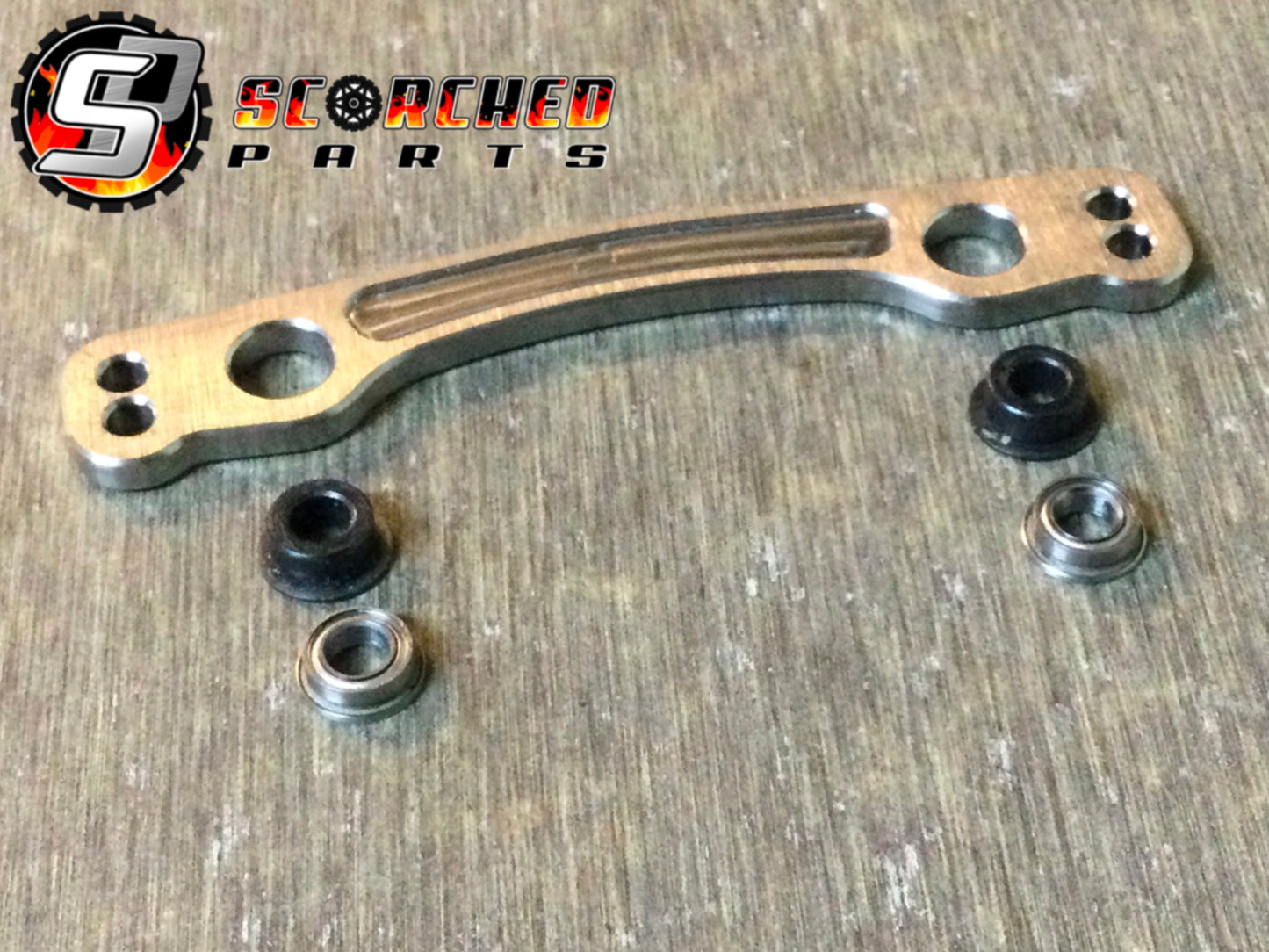 Flanged Ball Bearing Upgrade for Arrma Ackerman Plate