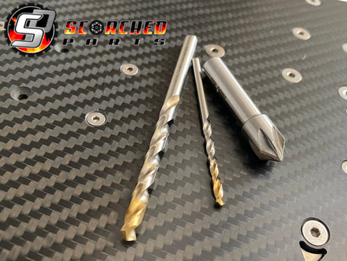 Carbon Fibre Drill and Countersink Kit - For M3 and M4 screws