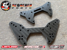 Load image into Gallery viewer, Carbon Fibre Shock Towers - for Arrma 1/7 Limitless (V1&amp;2), Infraction (V1&amp;2) and Felony