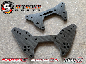 Carbon Fibre Shock Towers - for Arrma 1/7 Limitless (V1&2), Infraction (V1&2) and Felony