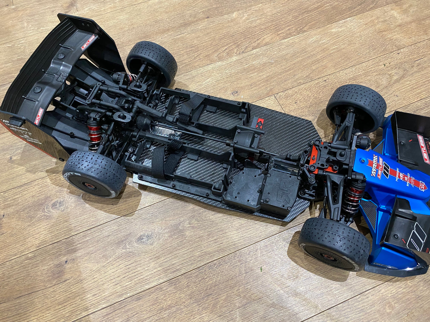 Carbon Fibre Tailored Fit Chassis - for Arrma Limitless  V2