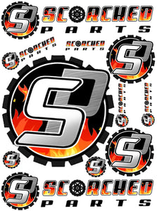 Scorched Parts Graphics / Decal kit