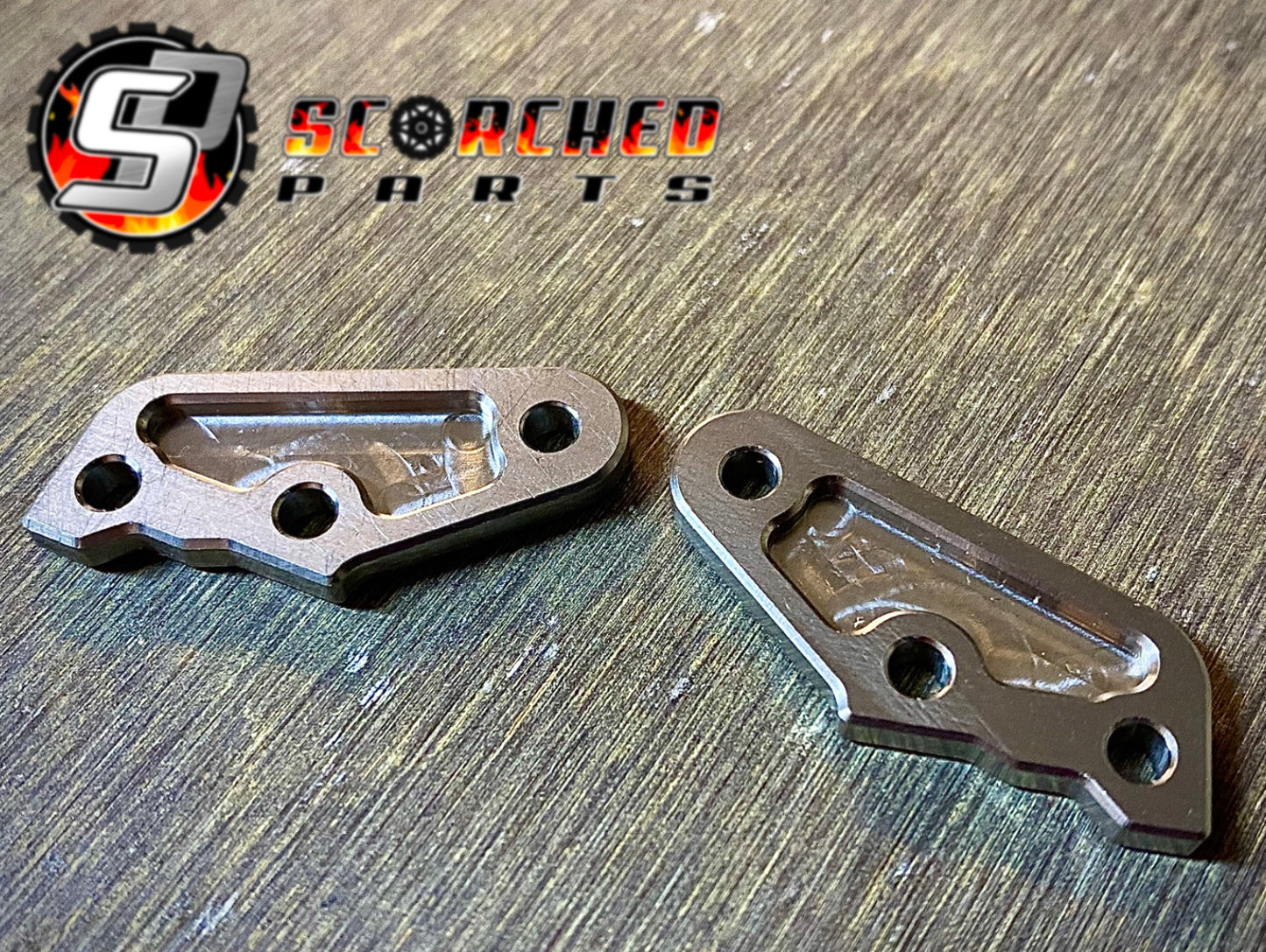 Titanium Steering Stub Plate Pair - for Arrma 6s and 1/7th