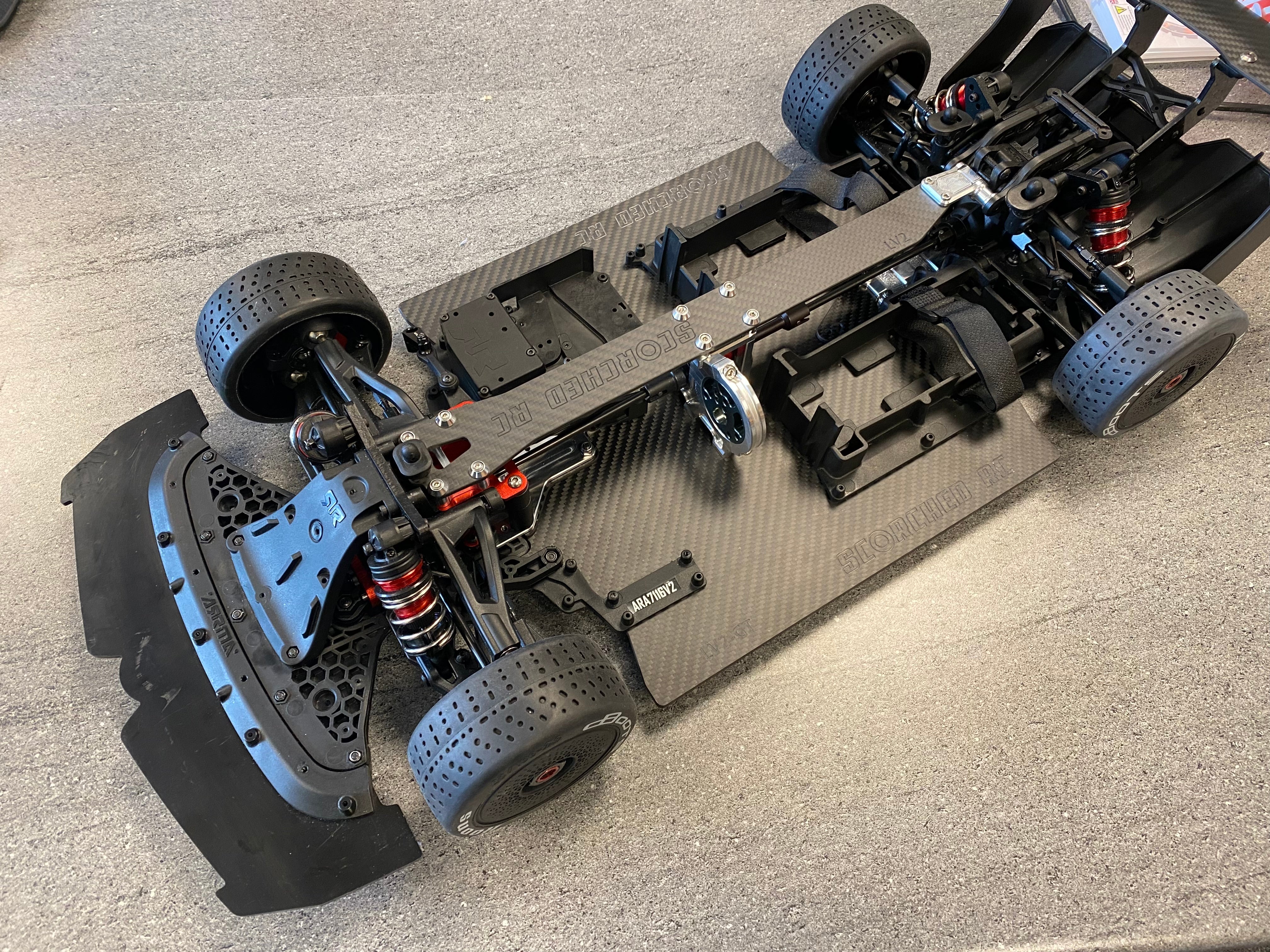 Carbon Fibre GT width Chassis for Arrma Limitless Infraction and Fe Scorched Parts RC