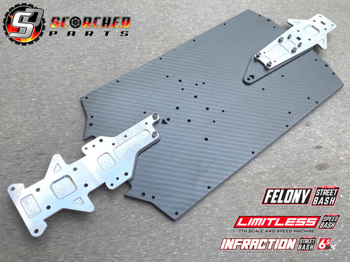 Carbon Fibre Chassis Standard Width - Limitless, Infraction and Felony