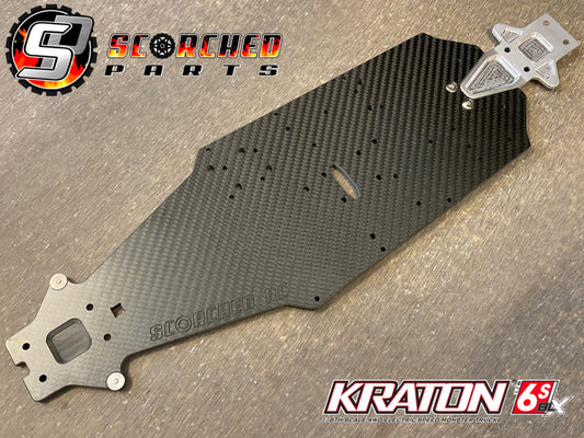 Carbon Fibre Hybrid Chassis - for Arrma Kraton 6s V1-V5 / Stretch Typhon