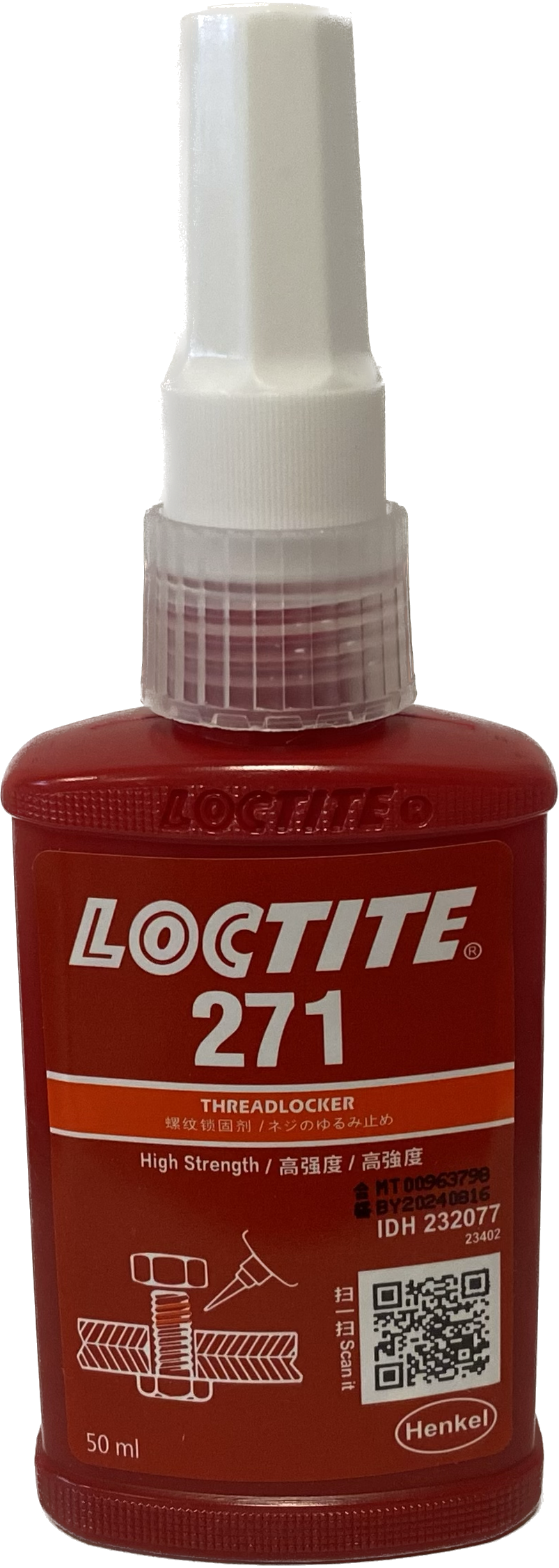 Loctite 271 High Strength Red Thread Locker 50ml