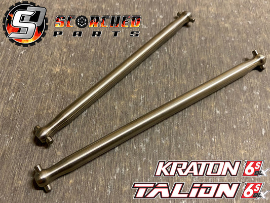 Titanium Centre Drive Shaft Pair - for Arrma Kraton & Talion (Inc V5 and EXB)