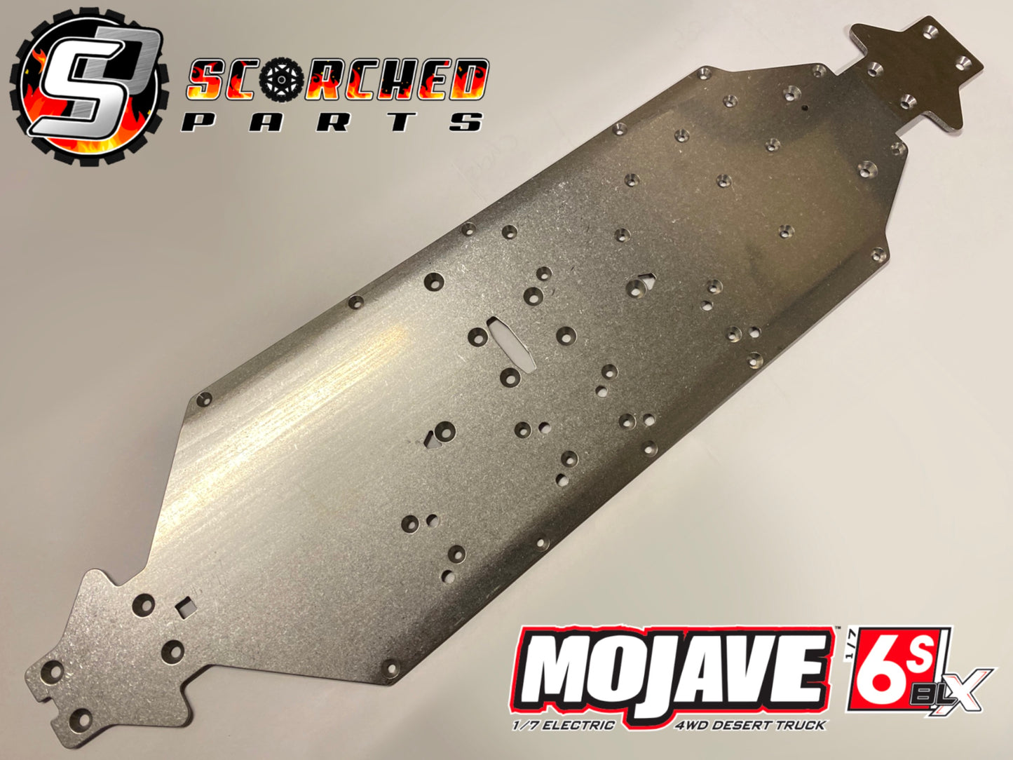 Titanium Chassis for Arrma 6s Fireteam / Mojave / Big Rock 1/7