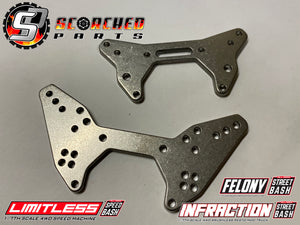 Titanium Shock Towers - for 1/7 Arrma Limitless, Infraction and Felony