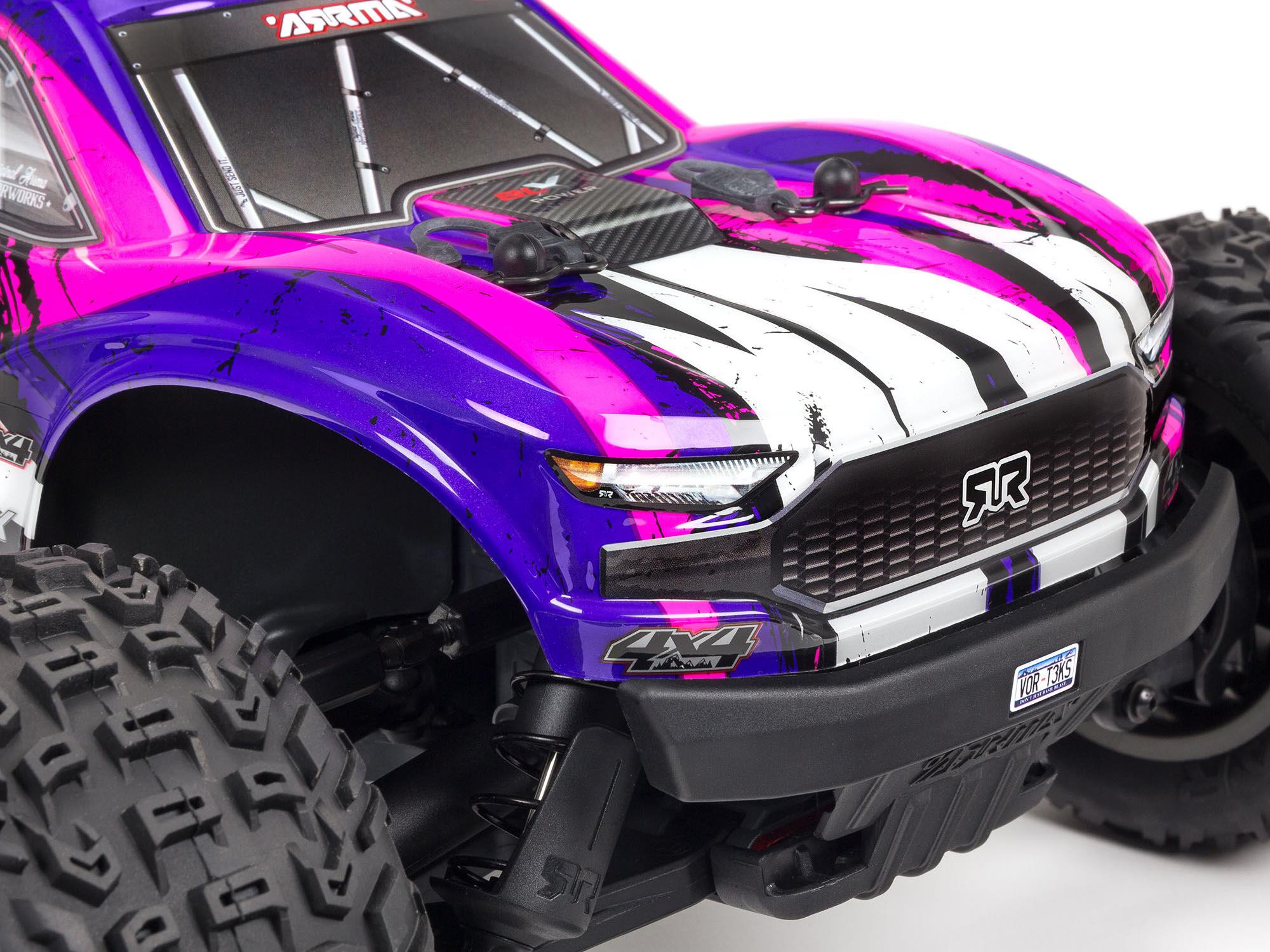 Vorteks 4X4 3S BLX 1/10 Stadium Truck RTR, Purple – Scorched Parts RC