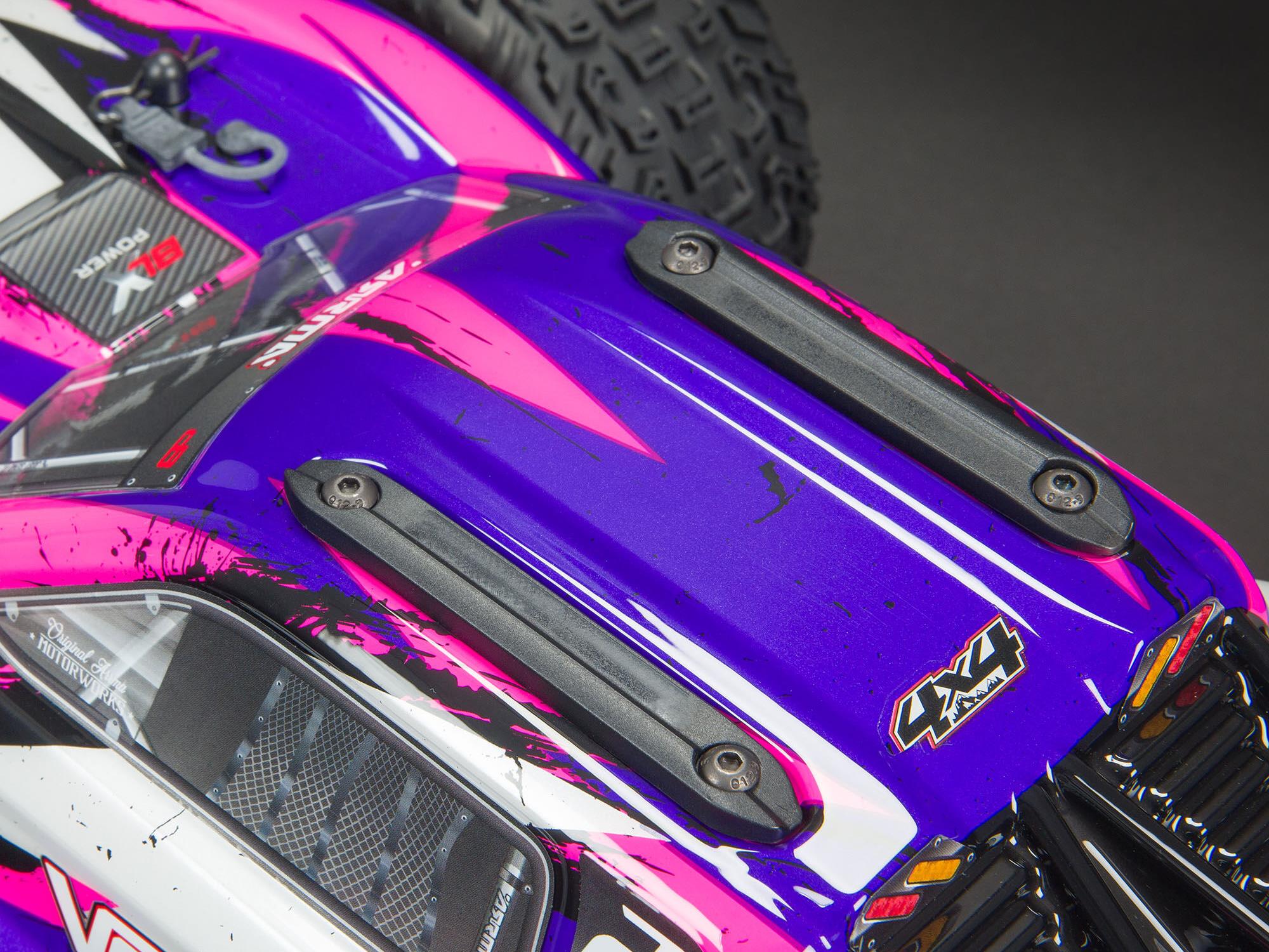 Vorteks 4X4 3S BLX 1/10 Stadium Truck RTR, Purple – Scorched Parts RC