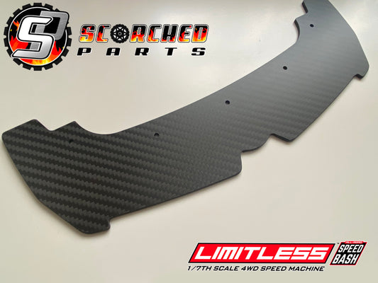 Carbon Fibre Front Splitter - for Arrma Limitless