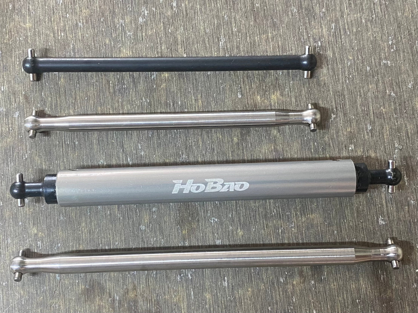 Titanium Centre Drive Shaft Pair - for Hobao VTE2 (V1&2)