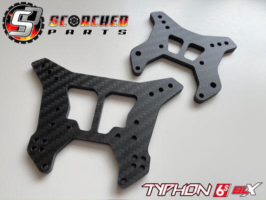 Carbon Fibre Shock Towers - for Arrma Typhon 6s