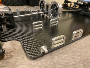 1/8 scale Carbon Fibre GT width Full Length Chassis - 360mm Wheelbase for 1/7 Arrma