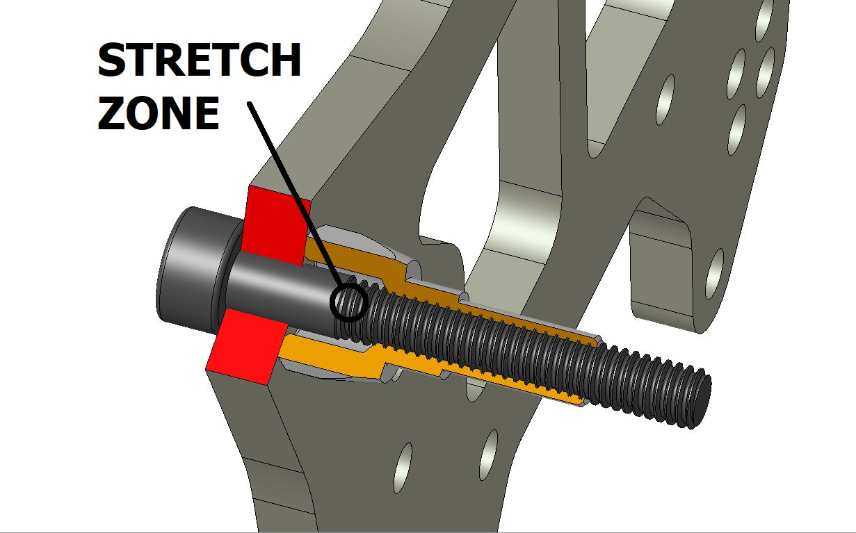 Titanium upgrade shock stand-offs, for Arrma 6s and 1/7th scale trucks.