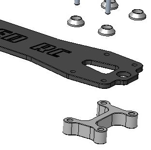 Carbon Fibre Centre Torsion Brace / Top Deck - Arrma Infraction / Felony / Limitless