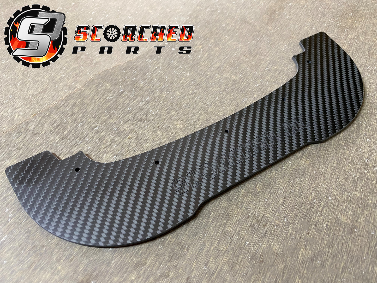 Carbon Fibre Front Splitter - for Arrma / Delta Plastik Ford C100