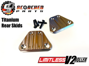 Titanium Rear Skid plates - for Arrma Limitless v2
